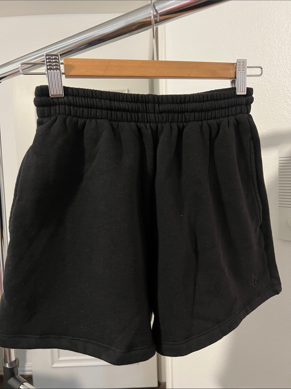 Women’s Black Elastic-Waist Lounge Shorts Victoria’s Secret PINK